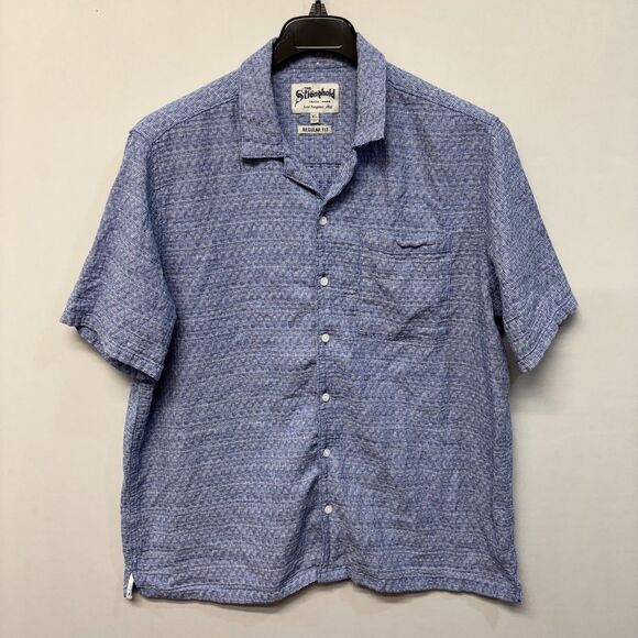 The Stronghold Men Short Sleeve Button Shirt Top XL X-Large Regular Fit D038 -27 - Picture 14 of 14